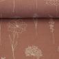 Preview: Dekodruck "Linde" Blumen Altrosa by Swafing